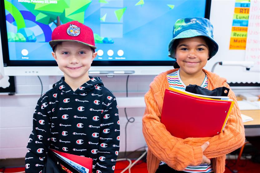 Grassland Elementary students enjoy hat day 